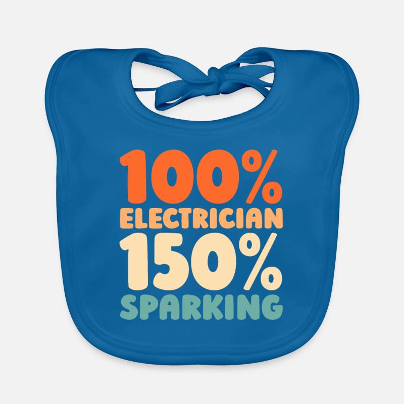 Electrician, Electronics Technician Organic Baby Bibs