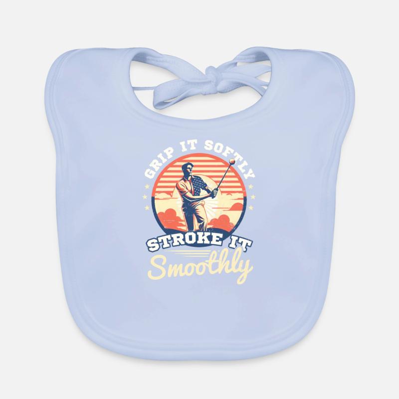 4 juillet Golf Coup Doux Douceur Bavoir bio Bébé