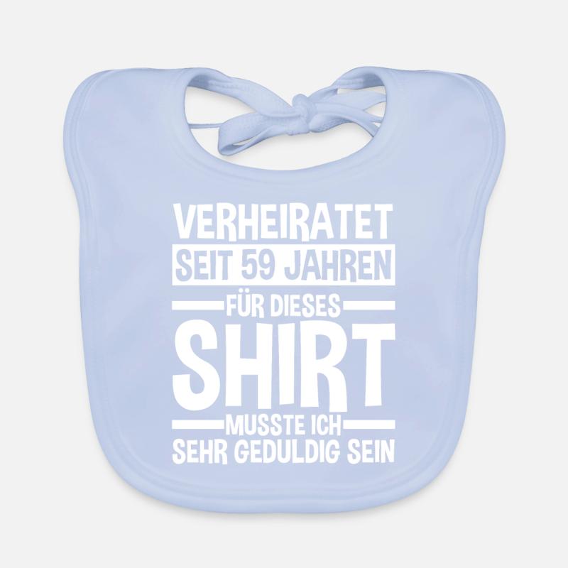 Mariage Mariage de marée 59 ans de mariage Bavoir bio Bébé