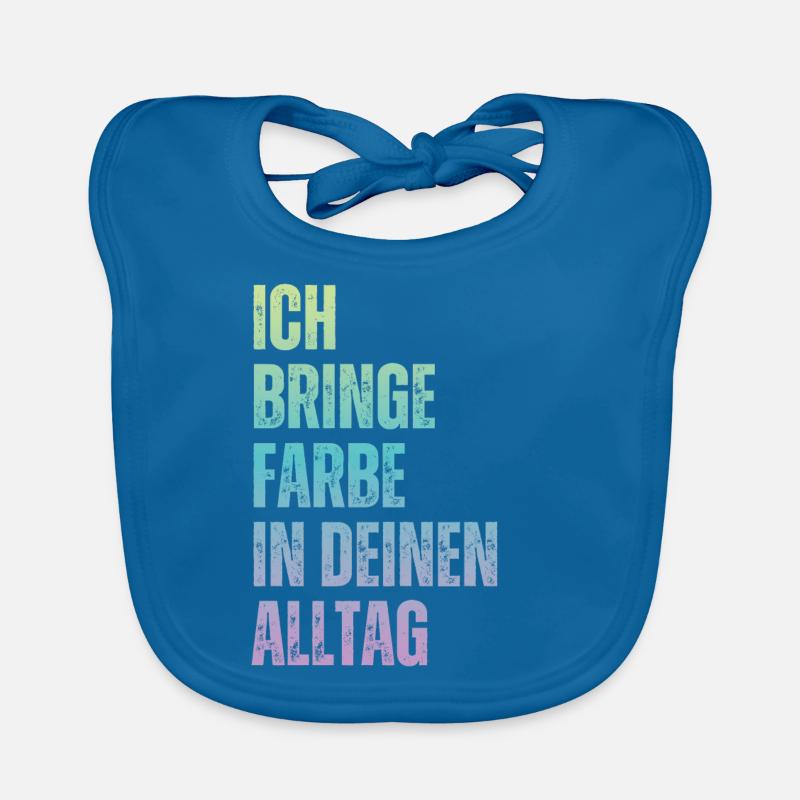 Ich Bringe Farbe Maler Papa Lackierer Baby Bio-Lätzchen