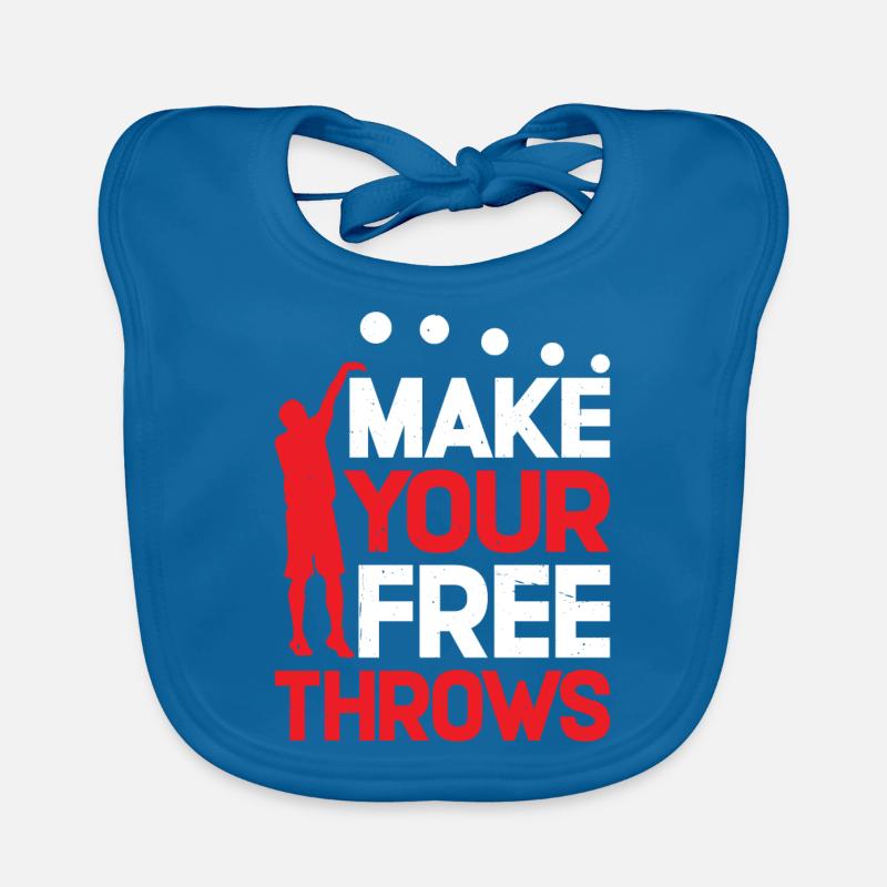 Make Your Free Throws 7 Organic Baby Bibs