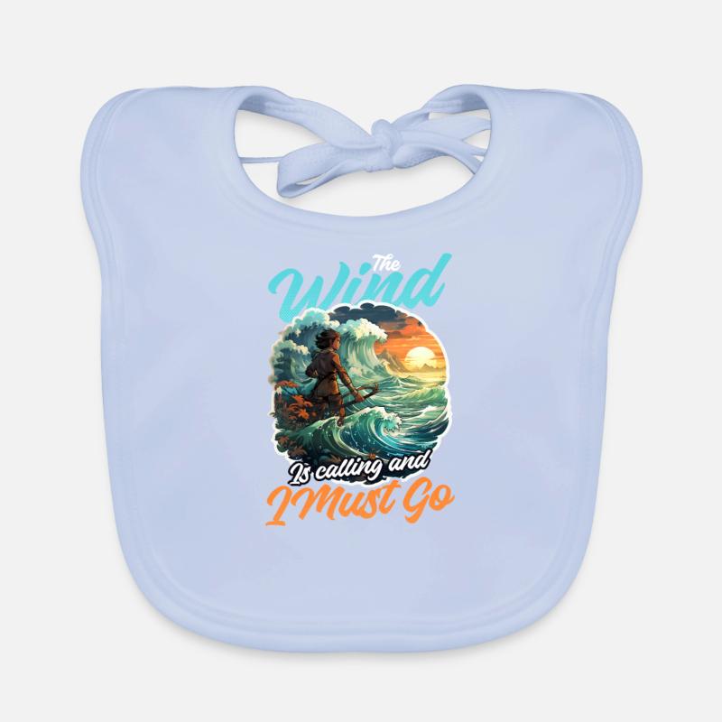 Windsurfen Windruf I Go Baby Bio-Lätzchen