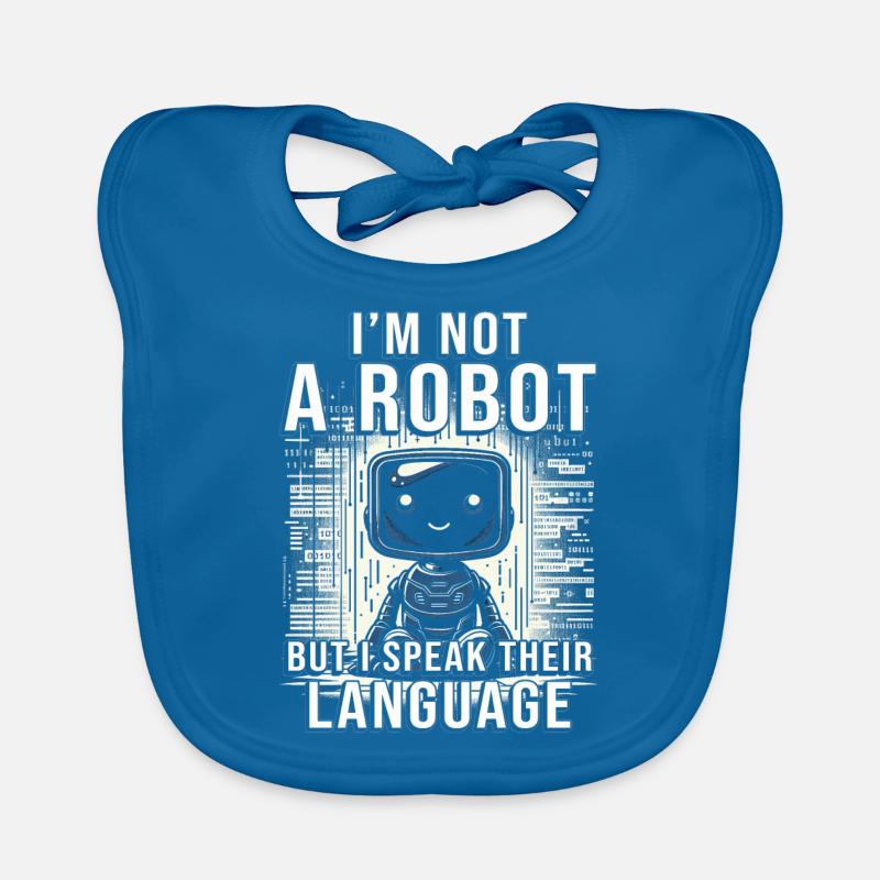 Robotik Ingenieur I'm Not A Robot Baby Bio-Lätzchen