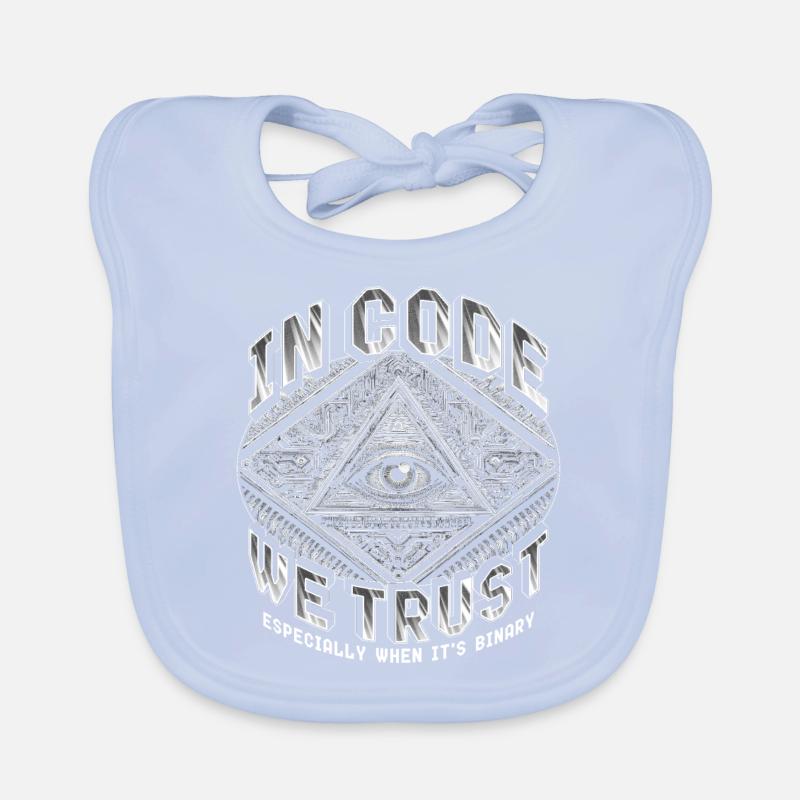 Robotik Ingenieur In Code We Trust Baby Bio-Lätzchen