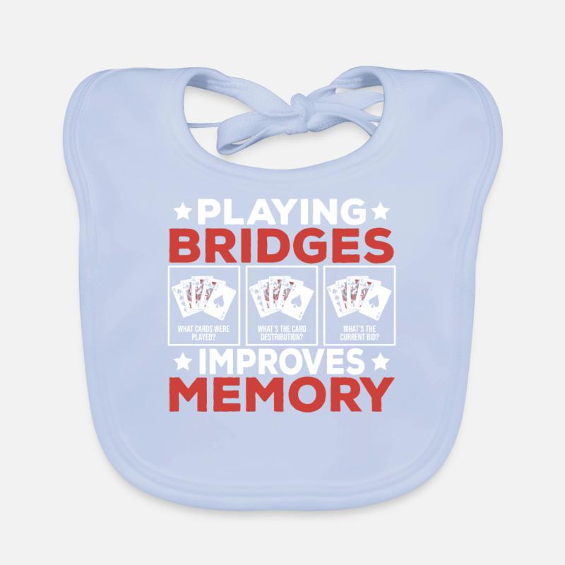 Bridge Card Game Gift Organic Baby Bibs