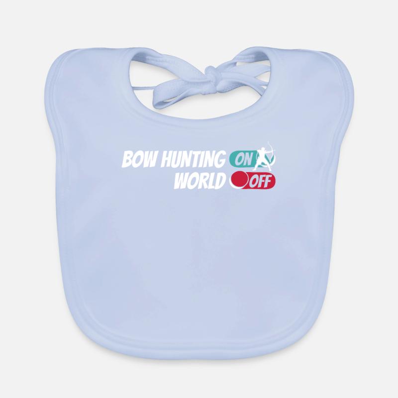 Bogenjagd Bogenjäger Bow Hunting On World Off Organic Baby Bibs