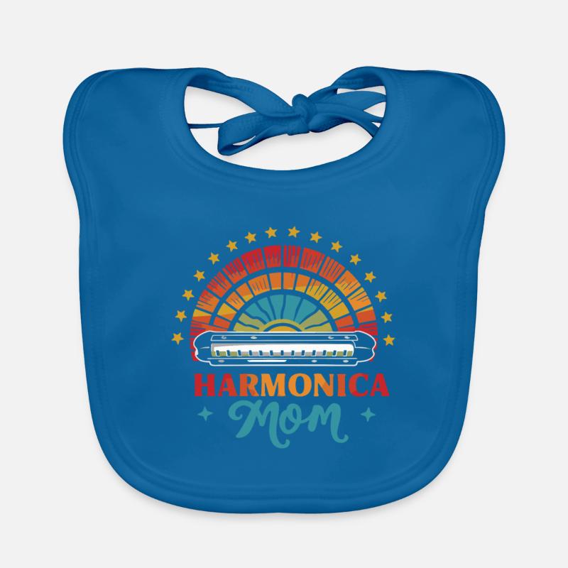 Harmonica Playing Gift Organic Baby Bibs