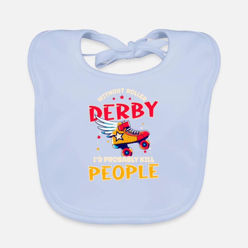 Roller Derby ohne Roller Derby Menschen Baby Bio-Lätzchen