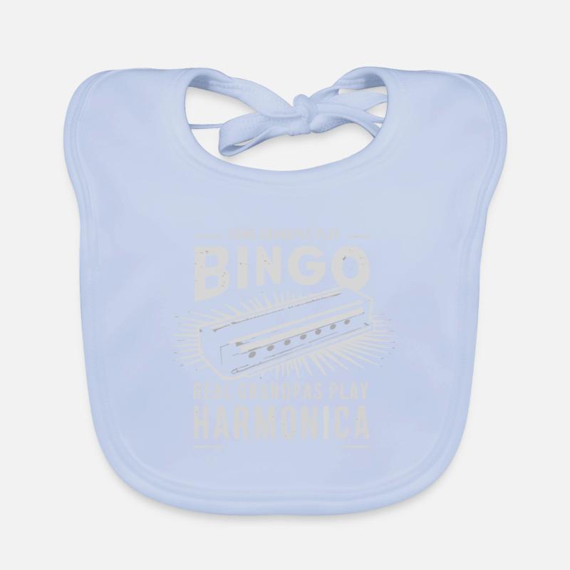 Harmonica Playing Gift Organic Baby Bibs