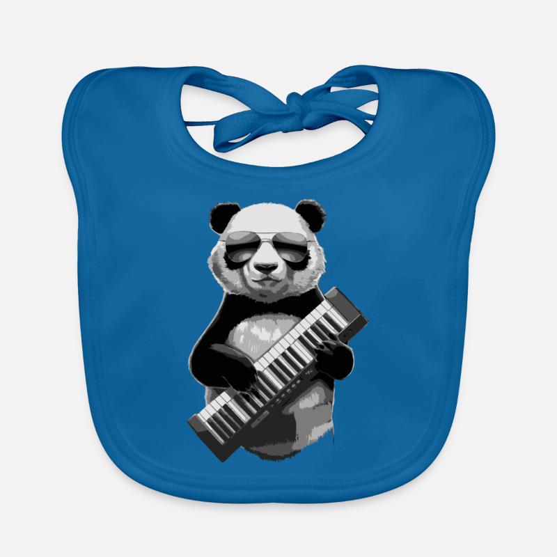 Clavier Panda Keytar Cadeau Bavoir bio Bébé