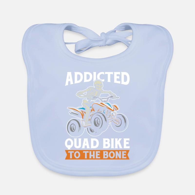 Quad Squelette Bavoir bio Bébé
