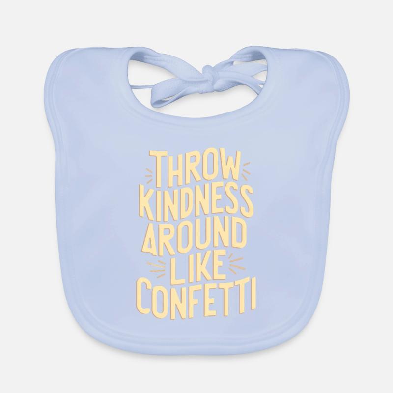 Facilité de jeter des déchets comme des confettis Bavoir bio Bébé