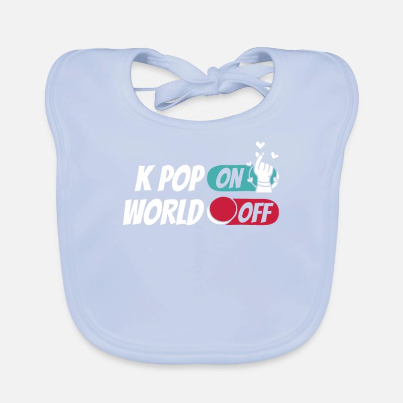 K Pop Kpop Pop coréenne Kpop Sur le monde Off Bavoir bio Bébé