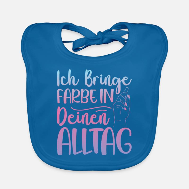 Ich Bringe Farbe Maler Papa Lackierer Baby Bio-Lätzchen