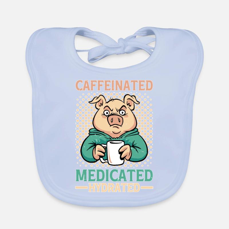 Caffeinated Medicated Hydrated Organic Baby Bibs
