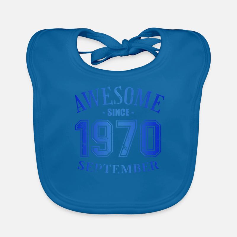September 1970 - Geburtstag im September Awesome Baby Bio-Lätzchen