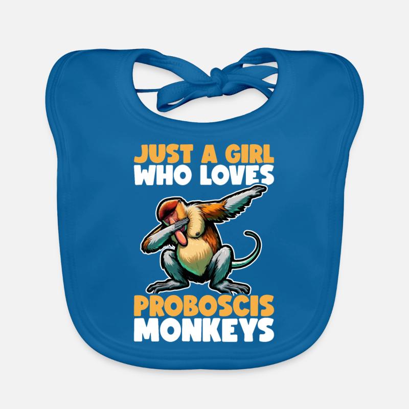 Nasenbär Affe Dabbing Affe Geschenk Affen Baby Bio-Lätzchen