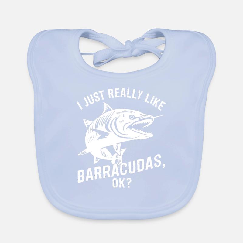 Cadeau pour Barracuda Fish Lover Bavoir bio Bébé