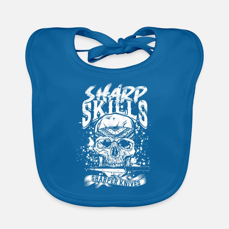 Knife Thrower Sharp Skills Sharper Knives Organic Baby Bibs