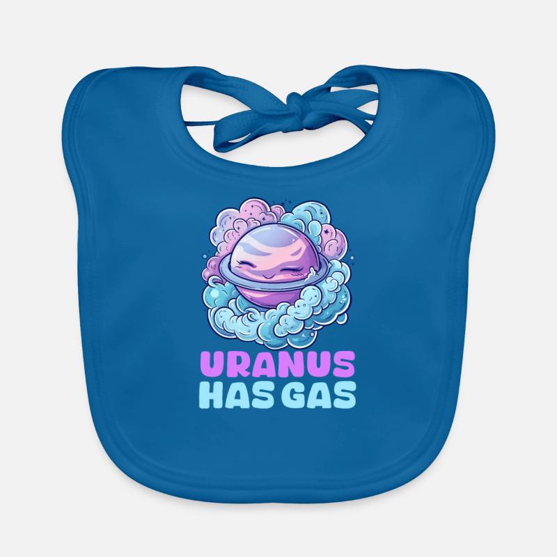 Uranus Uranus a du gaz ! Bavoir bio Bébé
