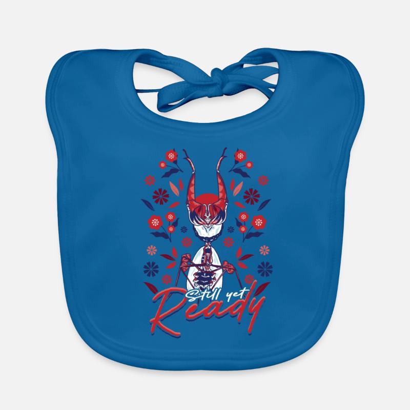 Praying Mantis Still Yet Ready Organic Baby Bibs