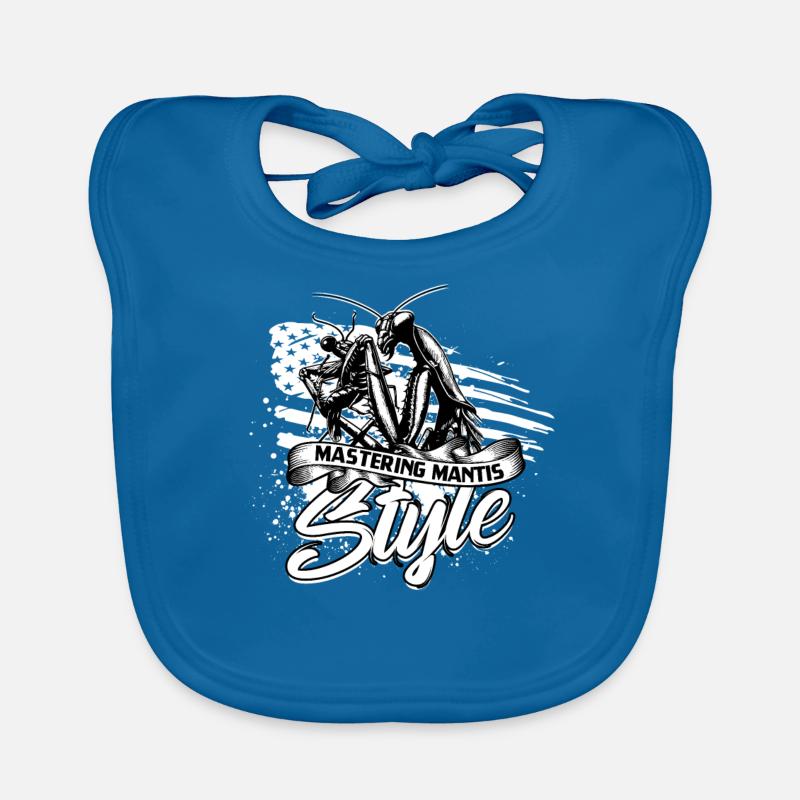 Praying Mantis Mastering Mantis Style Organic Baby Bibs