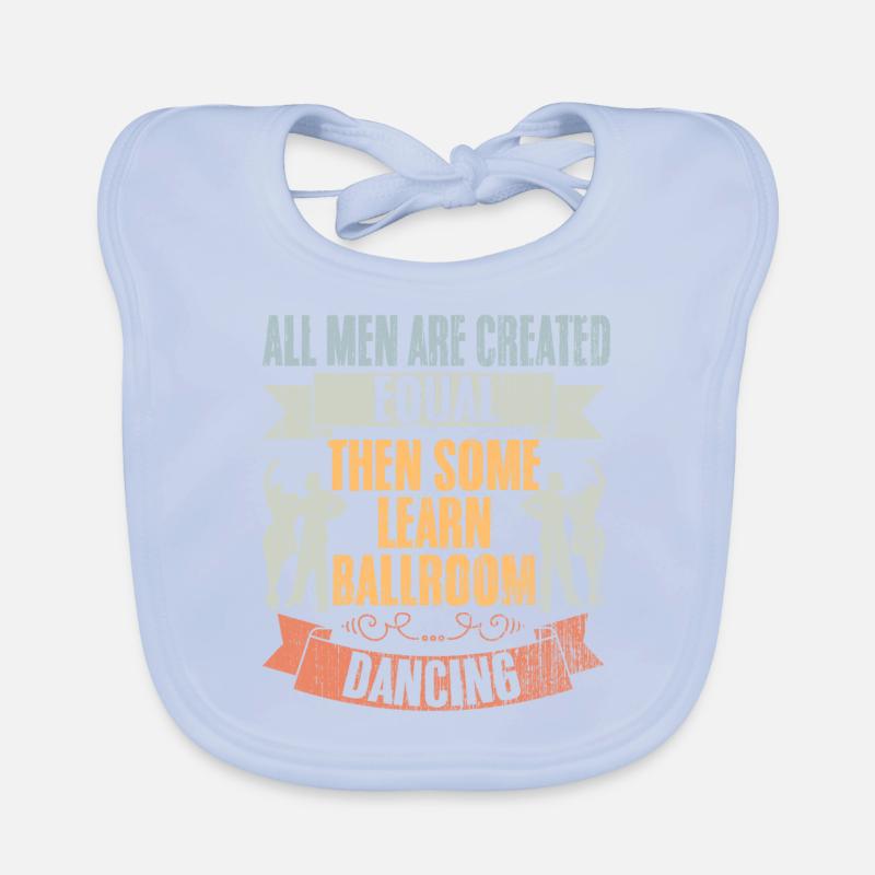 All Men Are Created Equal Retro Ballroom Dancing Baby Bio-Lätzchen