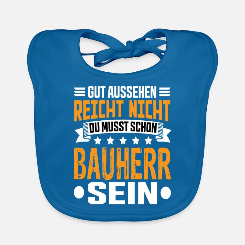 Constructeur Constructeur Constructeur de maison Maison Cérémonie d’achèvement Bavoir bio Bébé