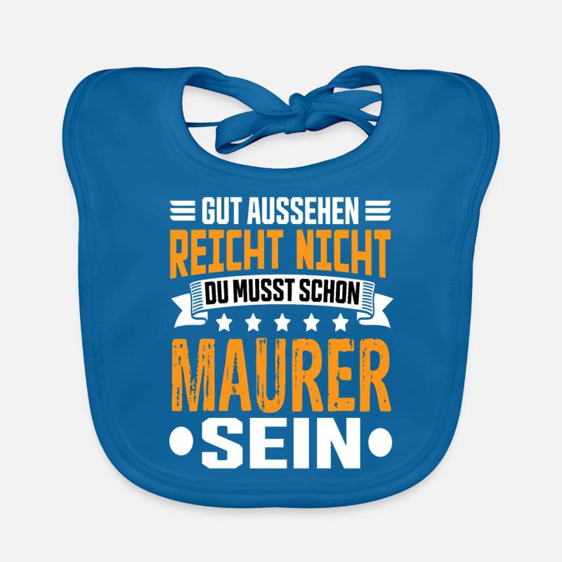 Bricklayer Building Construction Structural Engineer Bricklayer Funny Organic Baby Bibs