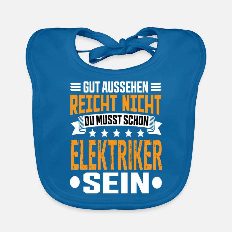 Elektriker Baby Bio-Lätzchen