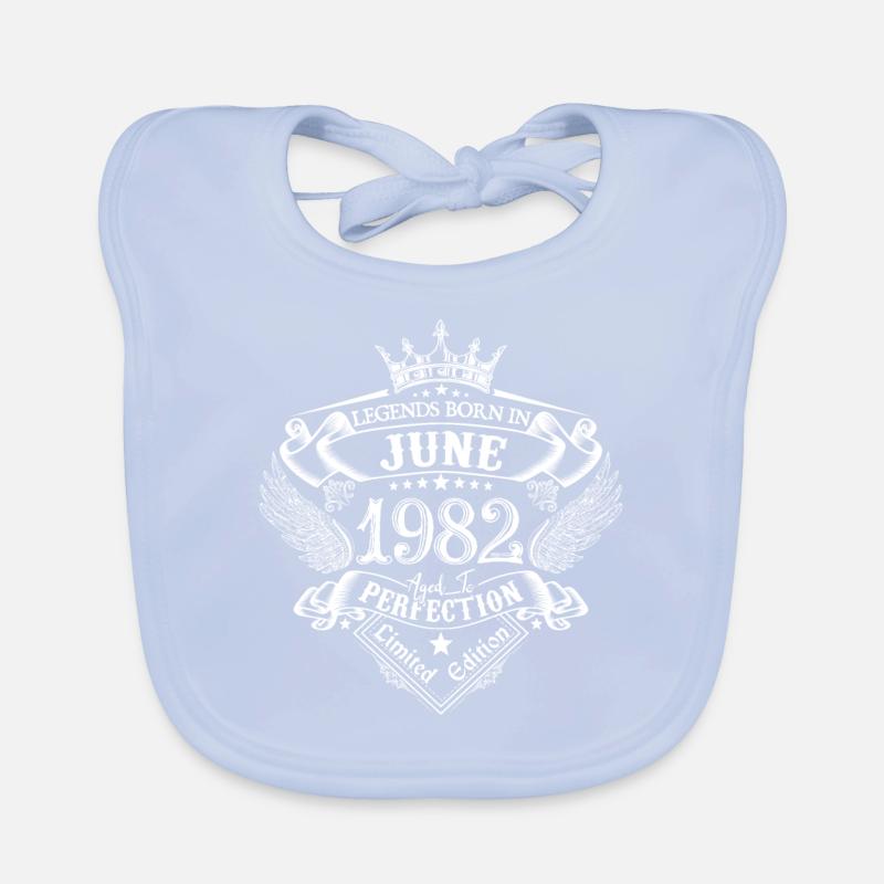 Juni 1982 Geburtstag Juni 1982 Juni Geschenk Baby Bio-Lätzchen