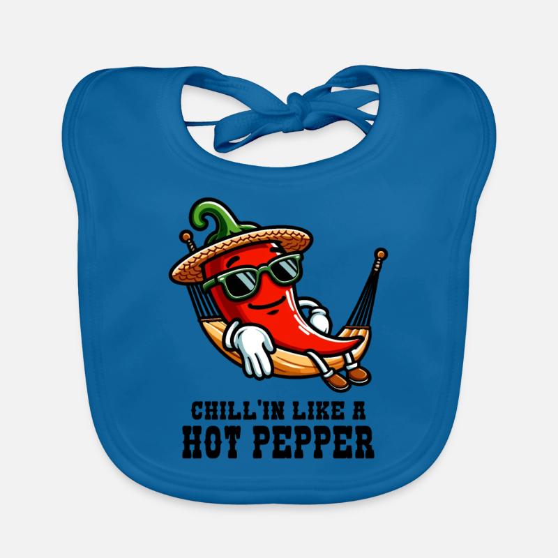 Chill like a hot pepper Organic Baby Bibs