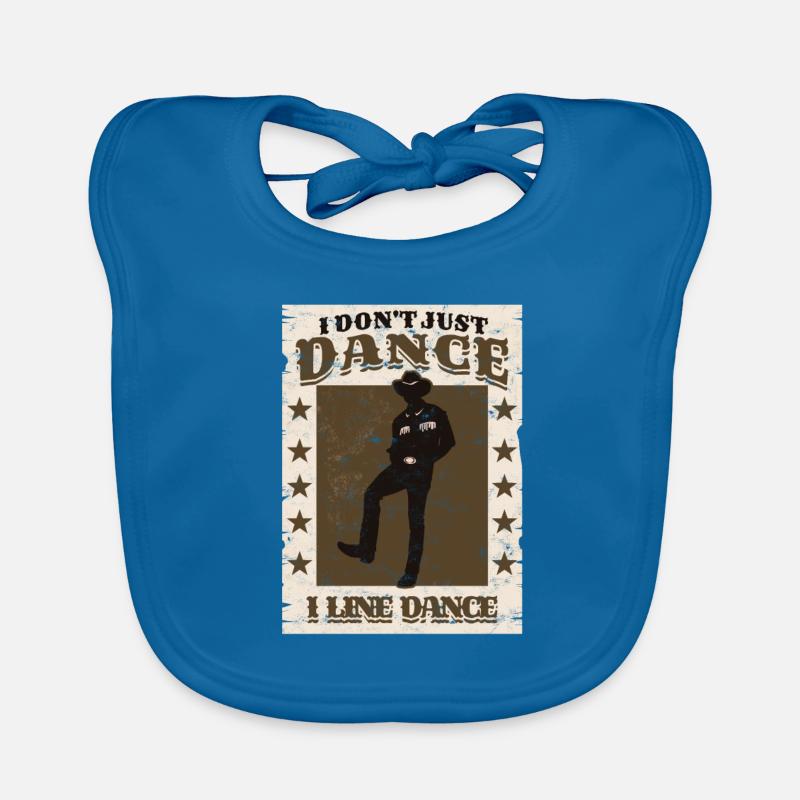I Don't Just Dance I Line Dance Baby Bio-Lätzchen