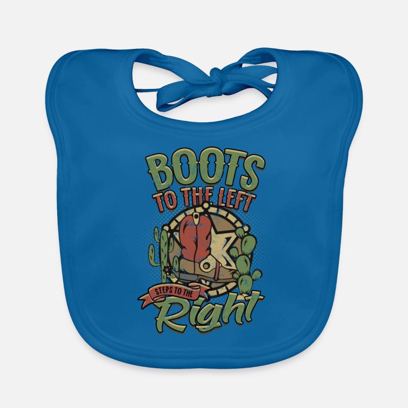 Line Dance Line Dancer Organic Baby Bibs