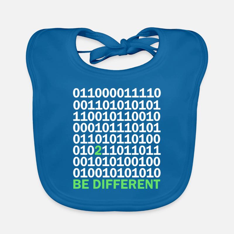 Binärcode Be Different Baby Bio-Lätzchen