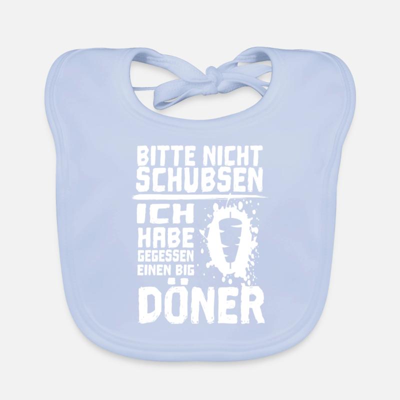 Döner Kebab essen - Bitte nicht schubsen! Baby Bio-Lätzchen