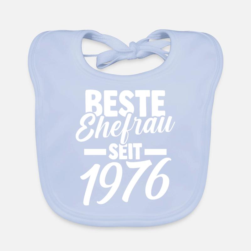 Valentinstag Beste Ehefrau Seit 1976 Baby Bio-Lätzchen