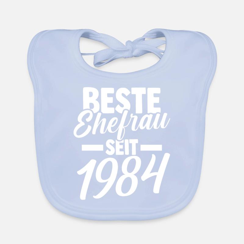 Valentinstag Beste Ehefrau Seit 1984 Baby Bio-Lätzchen
