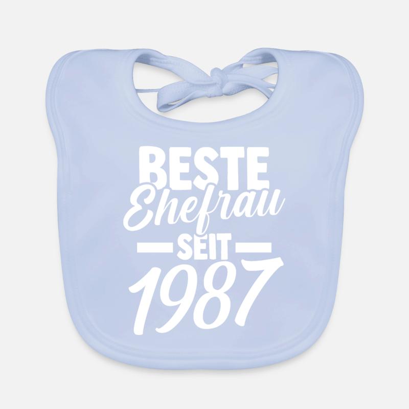 Valentinstag Beste Ehefrau Seit 1987 Baby Bio-Lätzchen