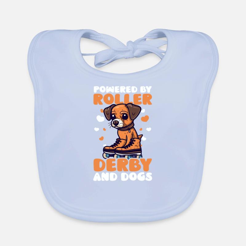 Roller Derby Roller Derby Und Hunde Baby Bio-Lätzchen