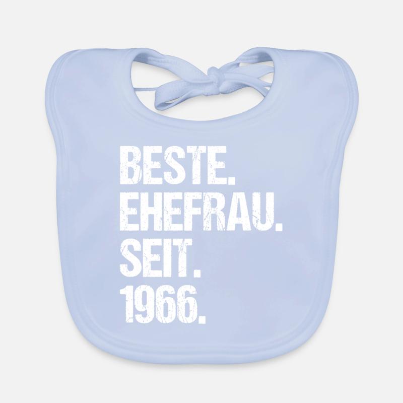 Valentinstag Beste Ehefrau Seit 1966 Baby Bio-Lätzchen