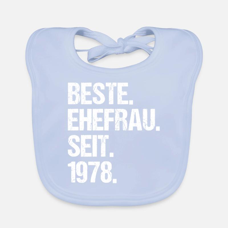 Valentinstag Beste Ehefrau Seit 1978 Baby Bio-Lätzchen