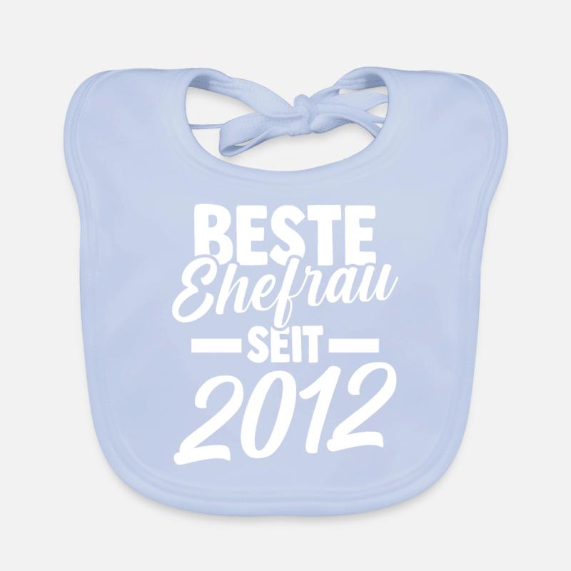 Valentinstag Beste Ehefrau Seit 2012 Baby Bio-Lätzchen