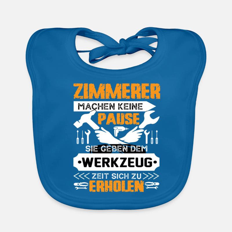 Zimmerer Machen Keine Pause Baby Bio-Lätzchen