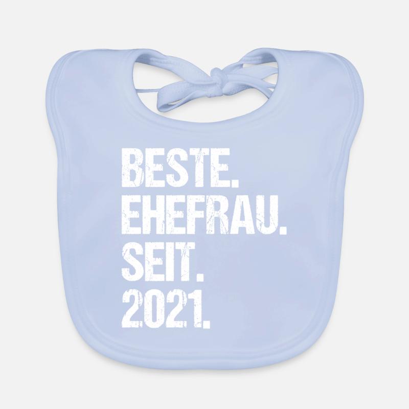 Valentinstag Beste Ehefrau Seit 2021 Baby Bio-Lätzchen