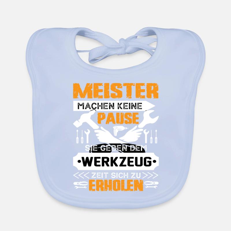 Masters don't take a break Organic Baby Bibs