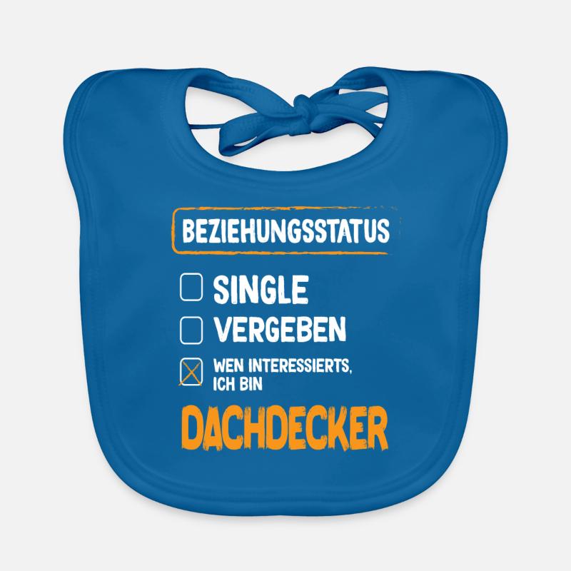 Roofer Relationship Status Organic Baby Bibs