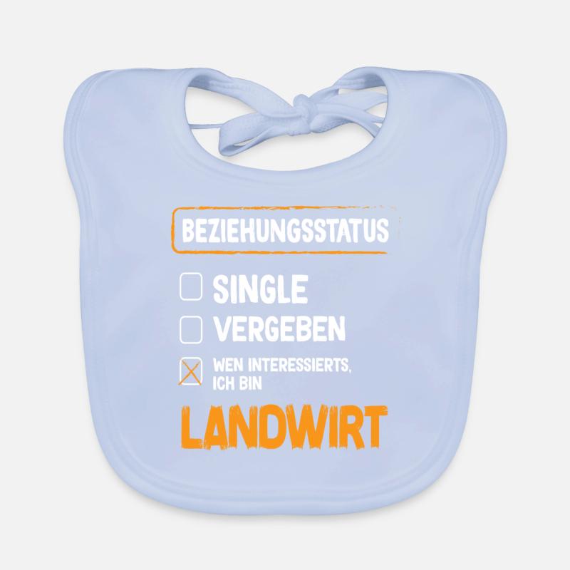 Farmer Relationship Status Organic Baby Bibs