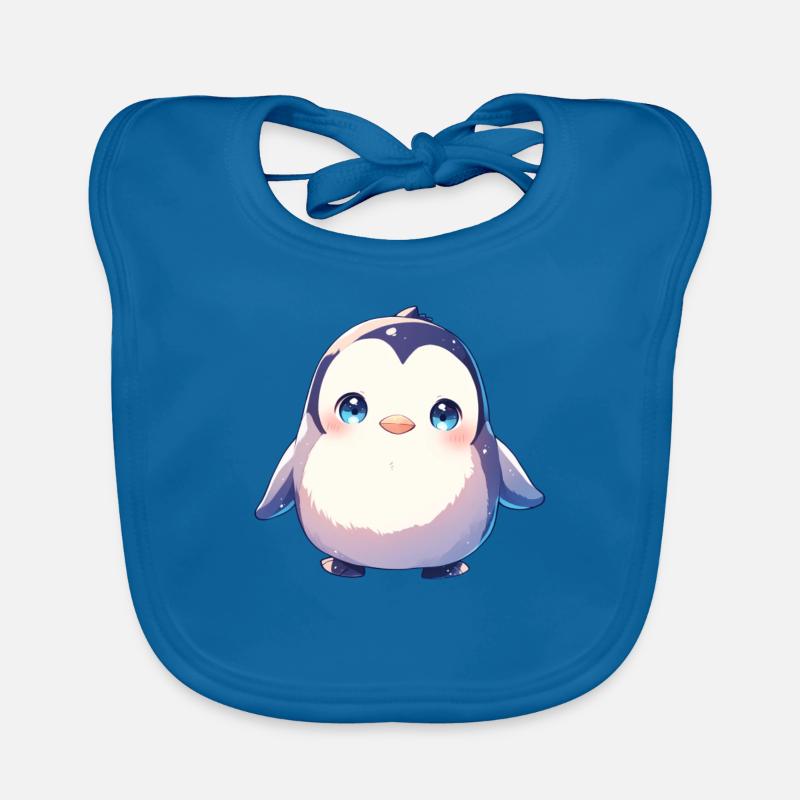 Penguin Kawaii Penguin Cute Organic Baby Bibs