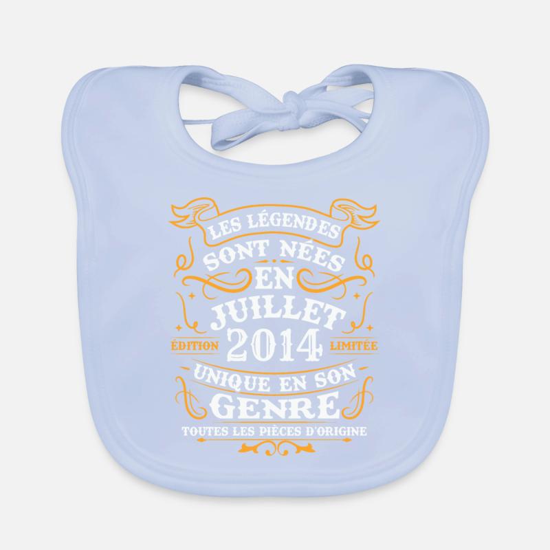Vintage Juli 2014 Retro Geburtstagsgeschenk Baby Bio-Lätzchen